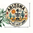 printing Arizona Heat Vintage Tin Metal Sign Wall Art Decor 8x8