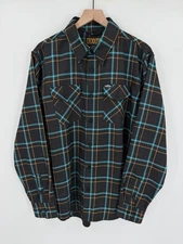 NEW Dixxon Flannel Co Button Up Shirt Men’s XL Plaid J&P Cycles 45th Anniversary