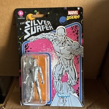 NEW 2021 Marvel Legends Retro Wave 4 SILVER SURFER Kenner Unpunched 3.75 IN HAND