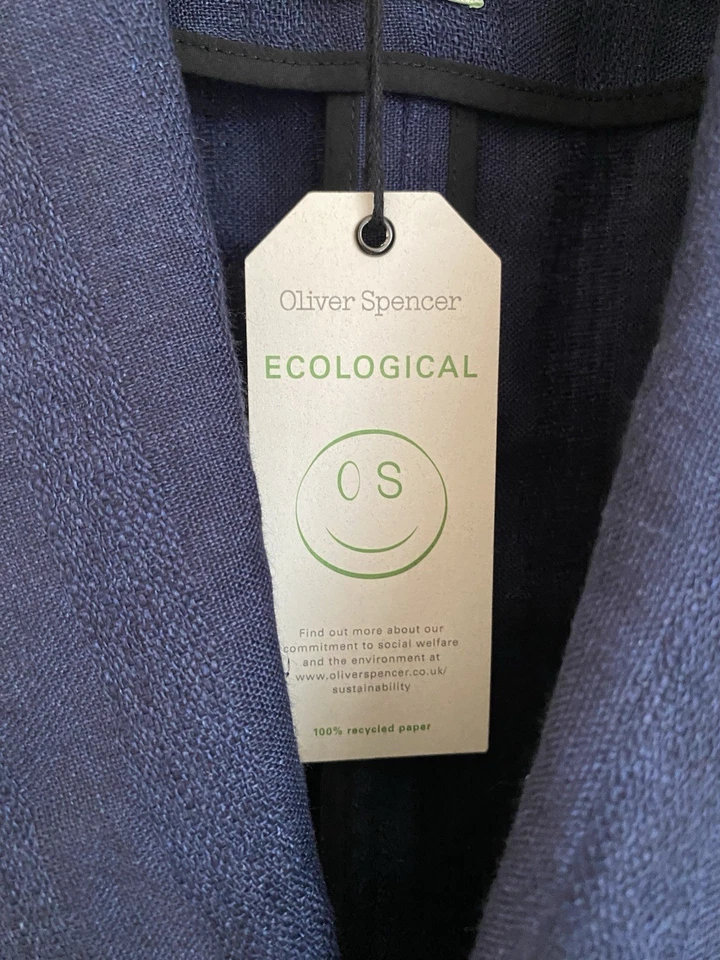 Oliver Spencer Laurel Jacket Arnold Navy 44” Chest Linen Jacket RRP £449 Bnwt - Image 3 of 4