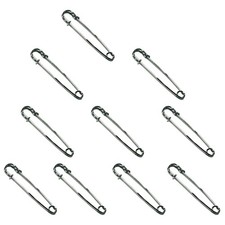 10AI Hilason 3 Inch Blanket Safety Pin Nickel Plated