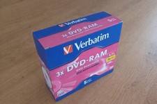 5x Verbatim DVD-RAM 4,7GB 3x Rohlinge   neu O...