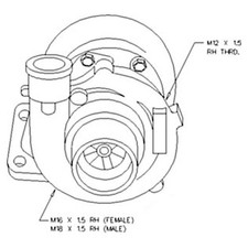 Turbocompressore 99462782 Adatto a Ford New Holland TN70S Tn70Sa Tn70Va TN75 Tn75A