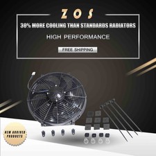Electric Fan With Mounting Kits 16 Inch Cooling Thermo Bow Blade For Radiator