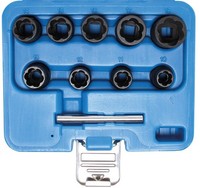"Bgs Spiral-Profil-SteckschlÜSsel-Satz/Schraubenausdreher,3/8\", 10-19Mm, 10-Tlg."