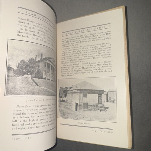 Frühe Landmarken und alte Namen in Pittsburgh von Annie Clark Miller 1924 - Bild 8 von 16