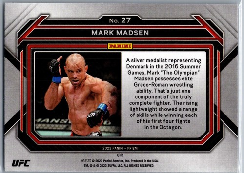 2023 Panini Prizm UFC #27 Mark Madsen - Picture 2 of 2