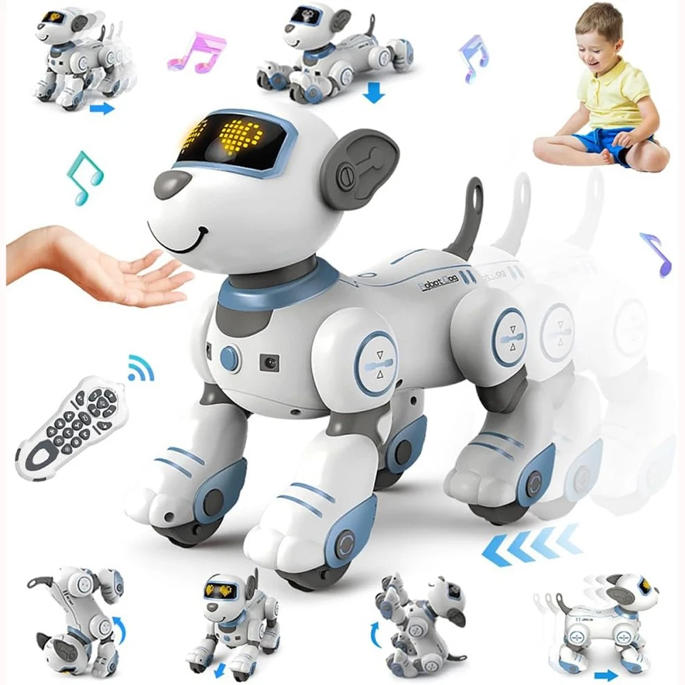 Roboter Hund Kinder Ferngesteuerter Spielzeug Programmierbarer Roboterhund Gift - Bild 4 von 4