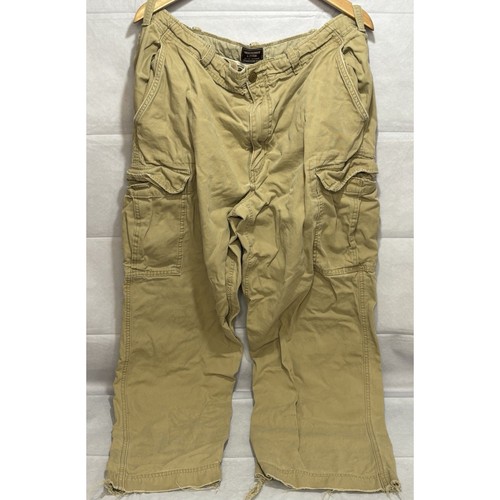 Abercrombie Fitch Cargo Pants Men's 36 Baggy Heavy Y2K Classic RIPPED Vintage - Image 1
