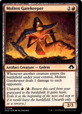 MTG Molten Gatekeeper NON FOIL NM C 128 Modern Horizons 3