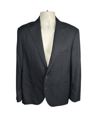 Thom Sweeney Blazer 42R Smart Designer 100% Wolle Schwarz Anzugjacke EU 52R