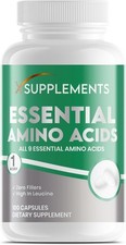 12) Essential Amino acids 100 Capsules Muscle Growth RRP &pound;25