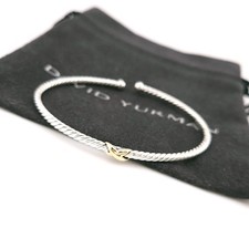 David Yurman 2.6mm Sterling Silver & 14k Micr...