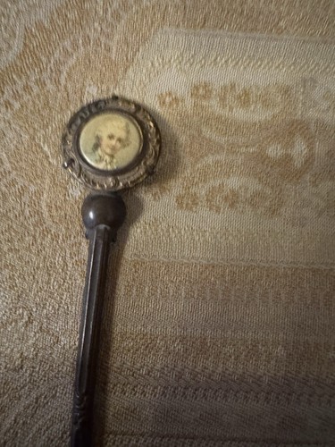 Antique Victorian Brass & Mother of Pearl Spoon SEASHELL X2 Caviar Spoons - Picture 2 of 17