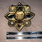 TAT Signed 1980’s Scarf Glass Stones &faux Pearls. Byzantine or Moghul aesthetic — photo 5