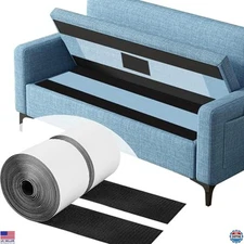 4" x 20' Heavy-Duty Self-Adhesive Hook and Loop Tape - Anti-Slip Strips for Rugs