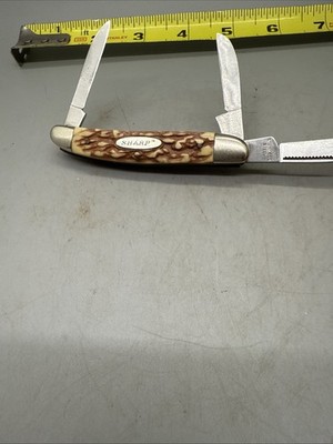 Vintage Sharp 380 Tak Fukuta Seki Japan 3 blade Folding Pocket