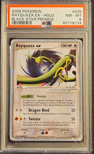 Pokemon 2006 Rayquaza ex Holo #039 Promo PSA 8