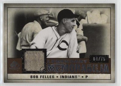 2008 SP Legendary Cuts Memorabilia Copper /75 Bob Feller #LM-BF HOF 4f5