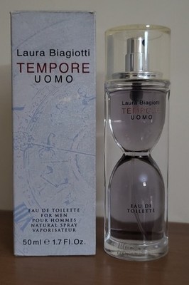 Laura Biagiotti TEMPORE HOMME Eau De Toilette Parfum 50 ml Vintage Neu