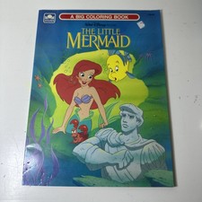Disneys The Little Mermaid: A Big Coloring Book 1989 Brand New Golden