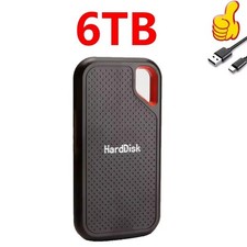 external hard drive 6TB High Speed Capacity Solid State Usb3.2 Laptop Mac And PC