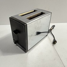 Vintage Chrome Black Proctor-Silex Toaster Made in USA Tested Working