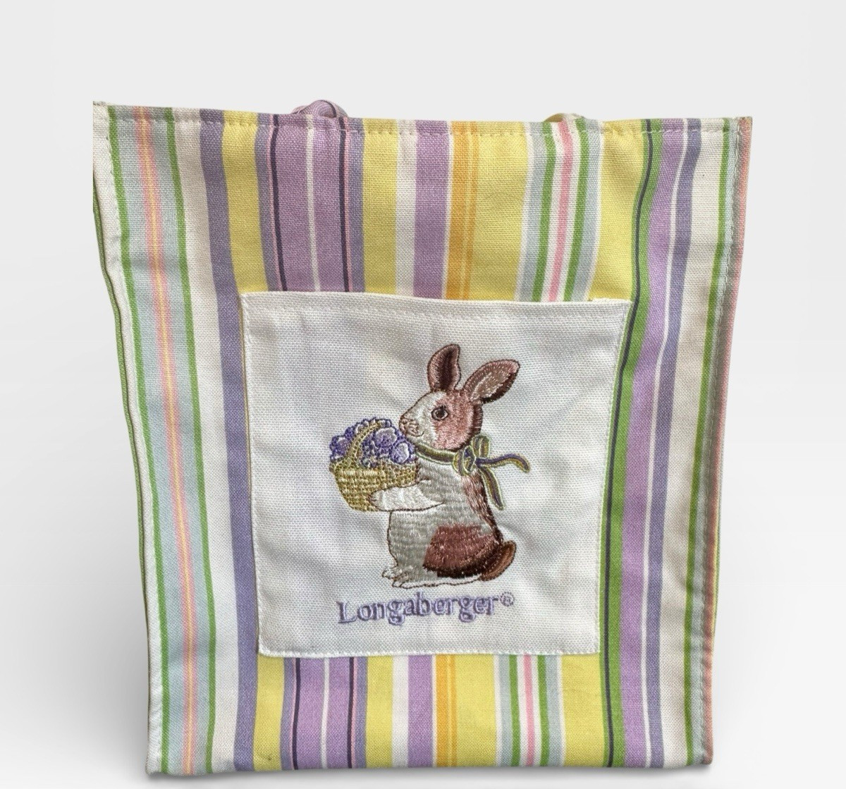Longaberger Tote Easter Bunny Spring Tiny Totes S… - image 1
