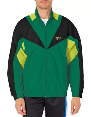 NWT [FK2462] Mens Reebok Classics Twin Vector Track Jacket Green Small