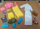 Vintage Lot Of 20 Barbie Clothes And Accessories