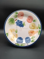 Made In Portugal For Vitantonio Ceramic Fruit Pattern Serving Plate