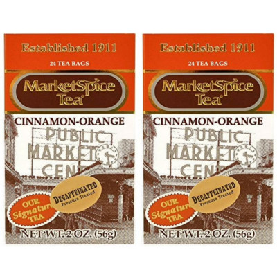 MARKETSPICE DECAFFEINATED CINNAMON-ORANGE TEA - 2 PACK