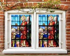 3D King Cane O2481 Window Film Print Sticker Cling Stained Glass UV Block Fa