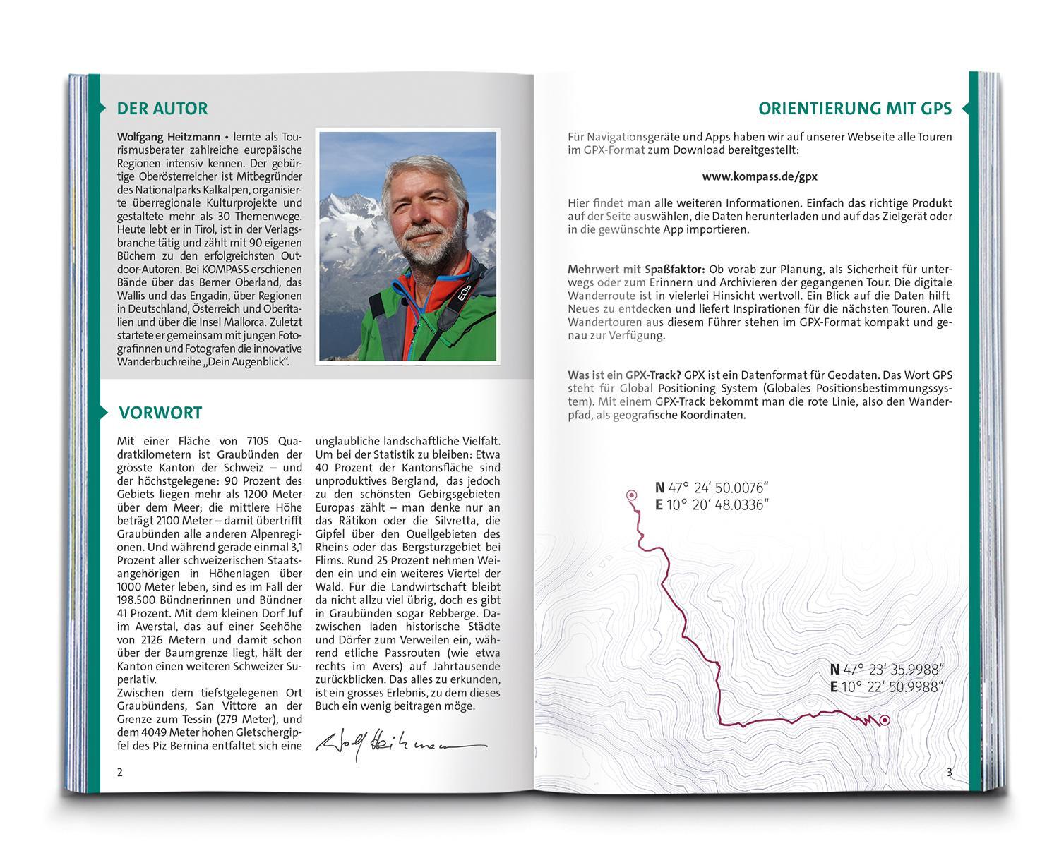 Thumbnail - Kompass Wanderführer Graubünden Nord, 70 Touren, Wolfgang Heitzmann