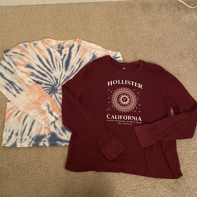 Girl’s Hollister Long sleeve Tie Dye Shirt Size S (Juniors)
