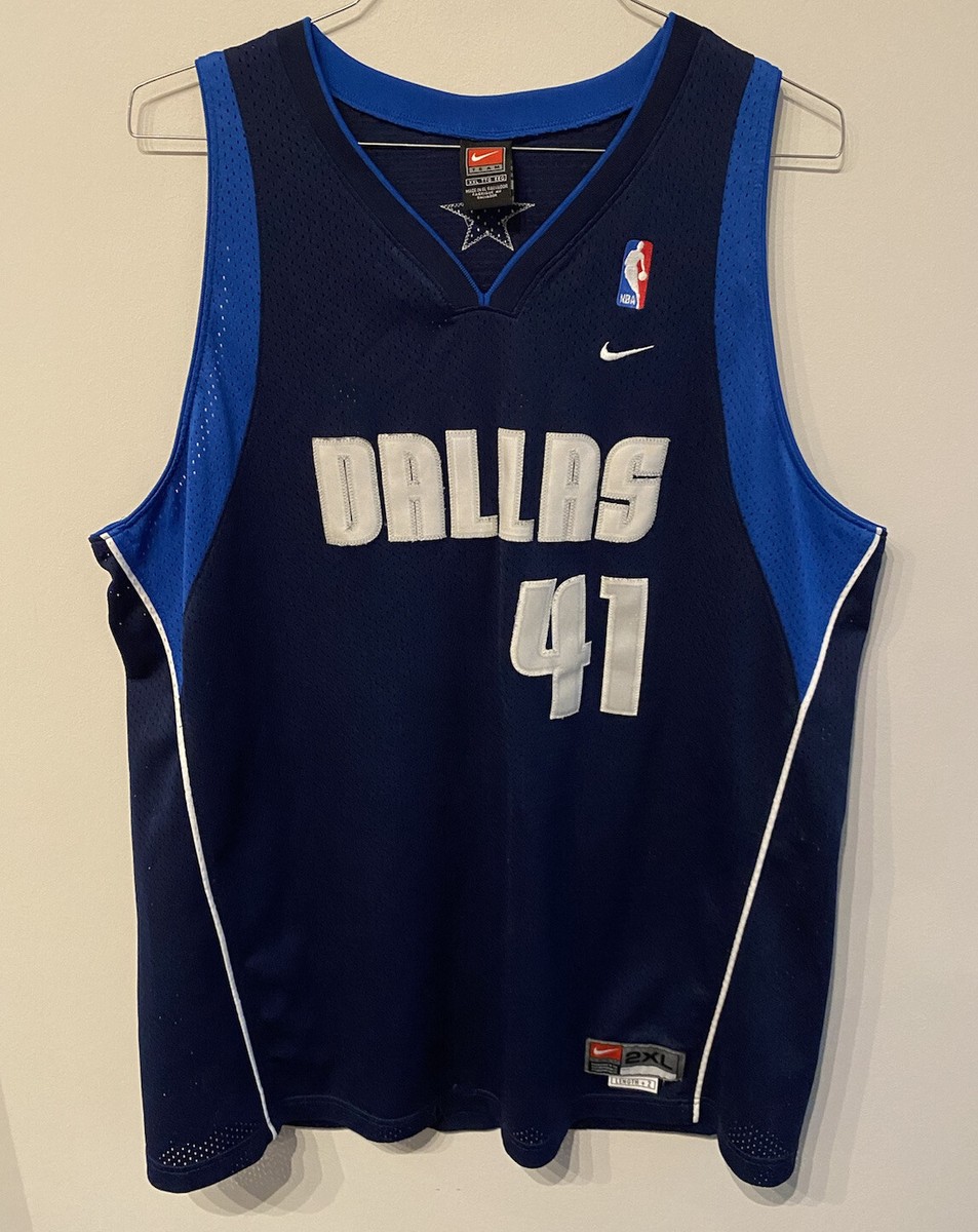 MEN'S Nike NBA DALLAS MAVERICKS DIRK NOWITZKI #41 JERSEY XXL