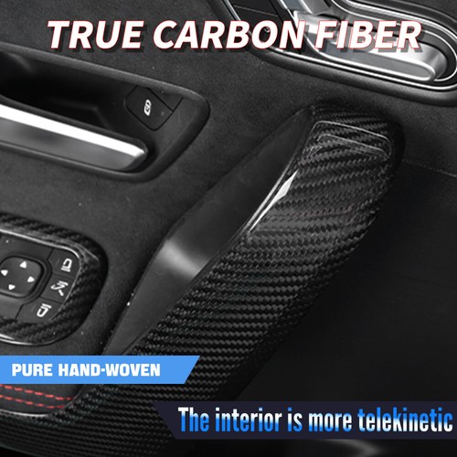 4pcs Inner Door Handle Covers Carbon Fiber For Benz W177/V177/C118 2020+(LHD) - Imagen 3 de 8