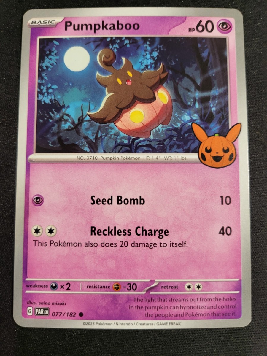 Pokémon TCG Halloween Trick Or Trade 2024 Pumpkaboo #77/182