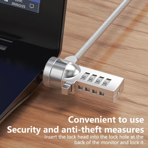 Laptop Password Lock Key Lock Anti-theft Lock Tablet Universal Security Wire - Afbeelding 12 van 14