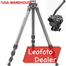Leofoto LS-284CEX+BV-10 Leveling Base Tripod w Fluid Head RRS/Gitzo
