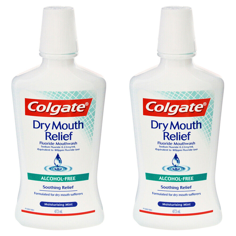 2x Recommended Colgate 473ml Dry Sale Fluoride Alcohol Mouth Relief Free Mouthwas