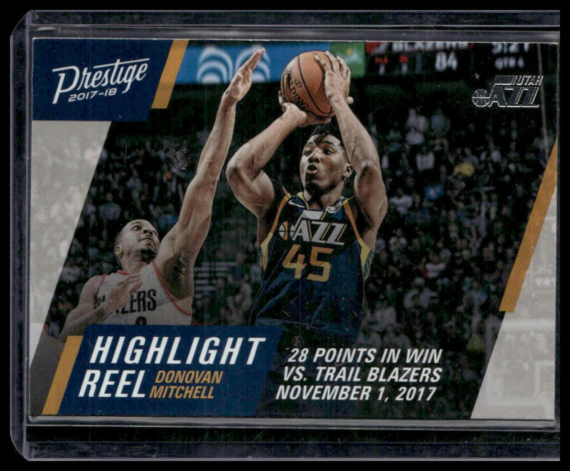 2017-18 Panini Prestige #10 Donovan Mitchell Highlight Reel