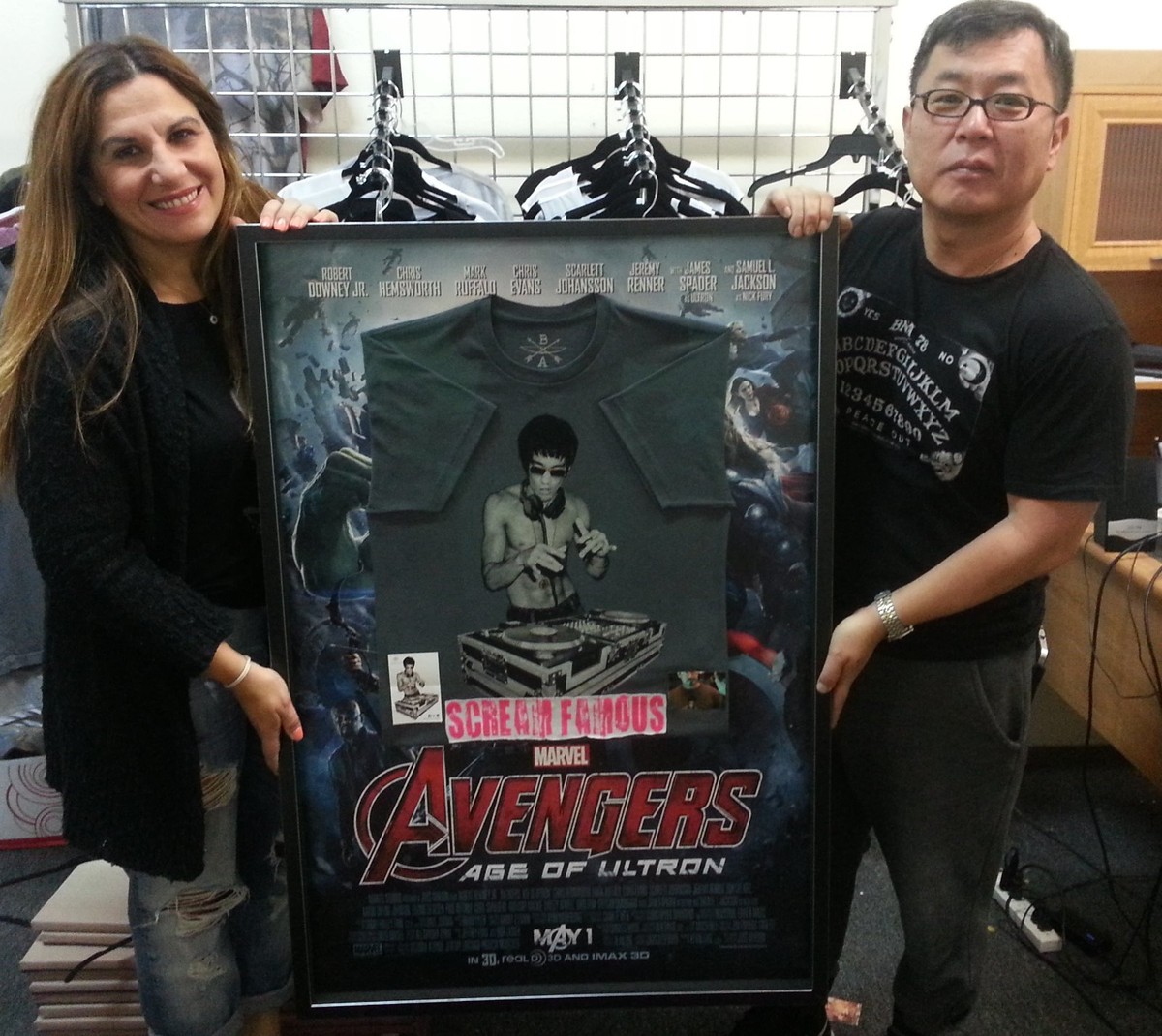 Maglietta Bruce Lee DJ Kung Fu - Uomo, Carbone, Taglia Medium, 50% Cotone 50% Poliestere - Foto 9