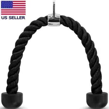 New Tricep Rope Attachment Cable Machine, Fitness Pulldown  w/Snap Hook!!