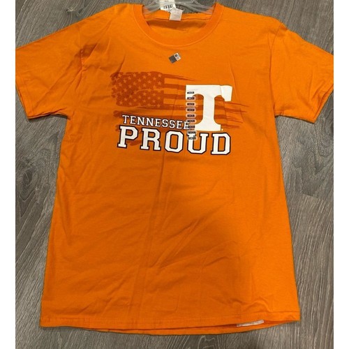 Tennessee Volunteers Proud American Flag Shirt Orange College Football Fan Gear