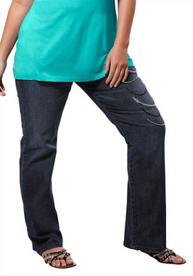 Stretch-Jeans-Hose mitZierketten , BUFFALO LONDON. Blue used. NEU!!! SALE%%%
