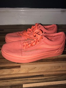 vans old skool neon orange