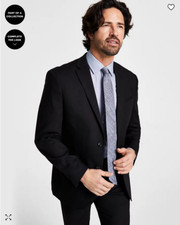 Kenneth Cole Reaction Men's Techni-Cole Jacket color Black size 36R NEW