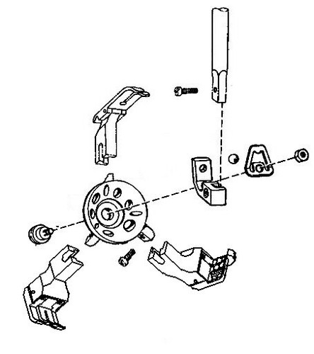 154628-001 TURRET PRESSER FOOT ASSEMBLY. - Picture 9 of 9