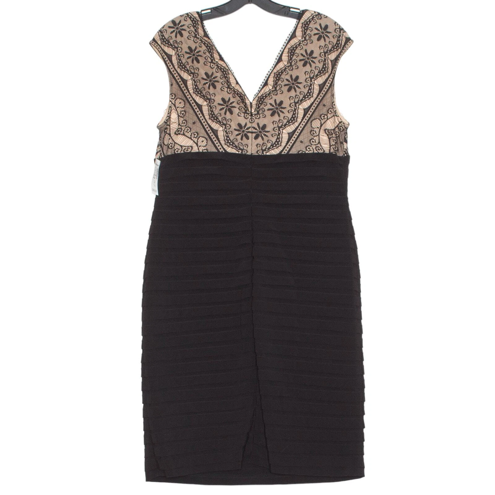 VALENTINO Abito donna nuovo con etichette firmato Lana pizzo glam cocktail romantico classico nero 14